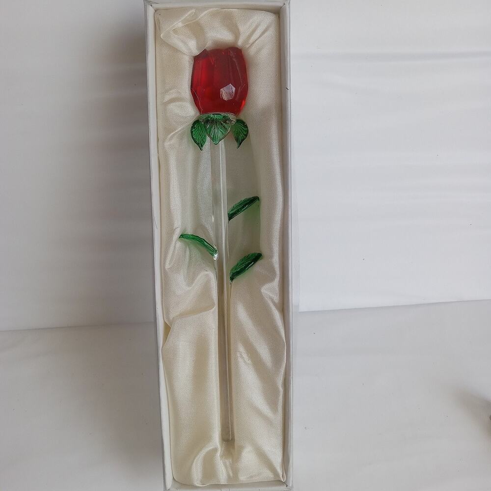 Glass Rose Art Glass Blow